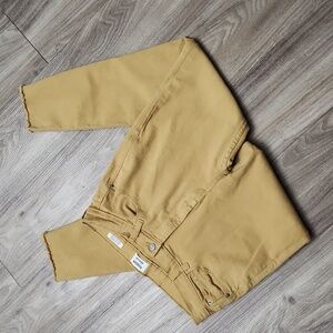 Kensie Vintage Luxe The Ultimate High Rise Skinny Jeans Women's 6/28 Gold Pants